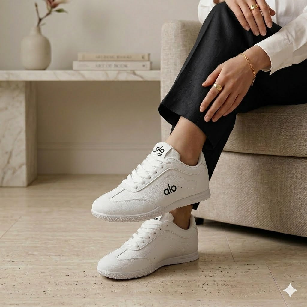 Basket blanche Alo, Elégance et Confort